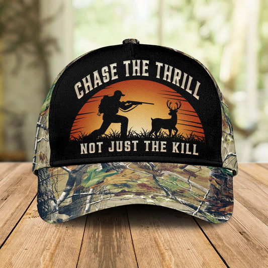 Premium Camo Hat - Chase The Thrill, Not Just The Kill