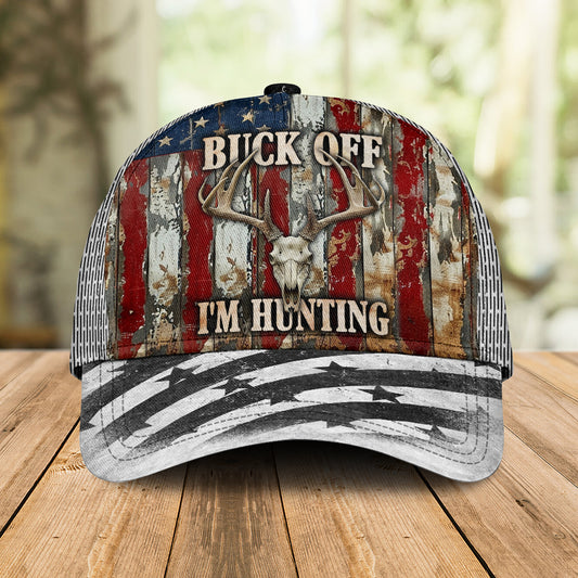 Premium Camo Hat - Buck Off, I'm Hunting