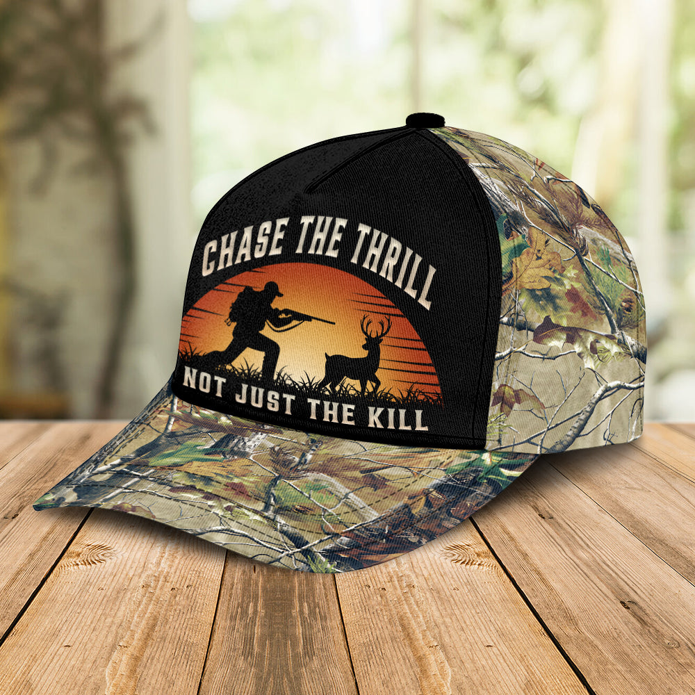 Premium Camo Hat - Chase The Thrill, Not Just The Kill