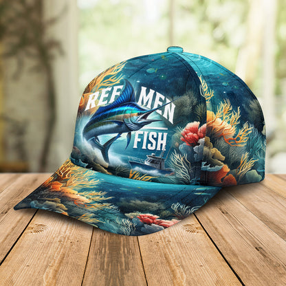 Marlin Fishing Cap - Reel Men Fish