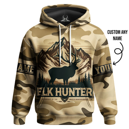 Elk Hunter Hoodie – Majestic Mountain Monarch