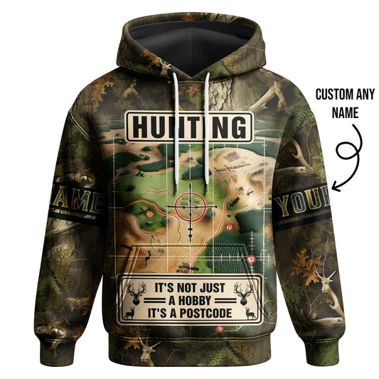 Hunting Pullover Hoodie - It’s Not Just a Hobby, It’s a Postcode
