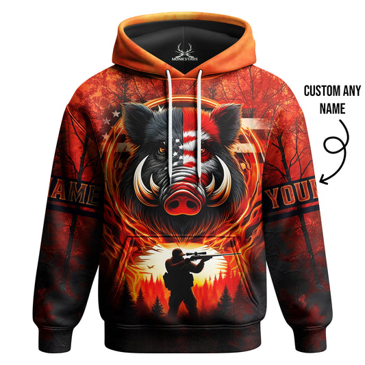 Boar Hunting Hoodie – Live Wild and Track Far