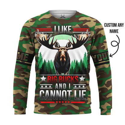 Moose Hunting Hoodie – I Like Big Bucks and I Cannot Lie
