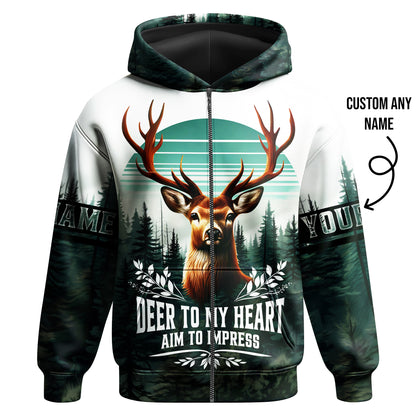 Deer Hunting Hoodie – Deer to my heart, aim to impress