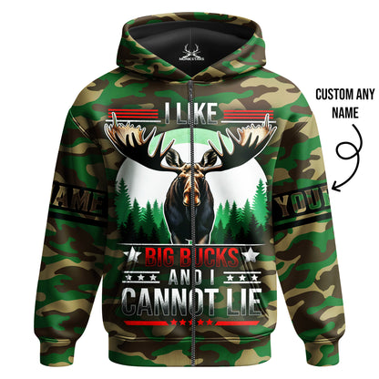 Moose Hunting Hoodie – I Like Big Bucks and I Cannot Lie