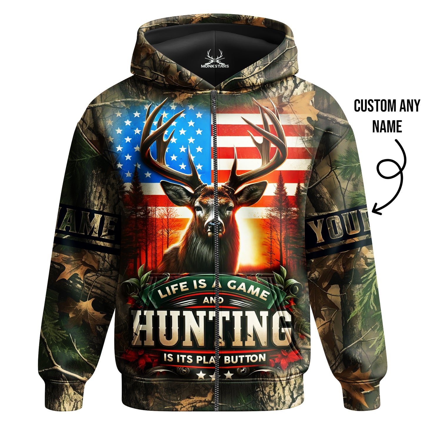 Deer Hunting Hoodie – American Spirit Elk