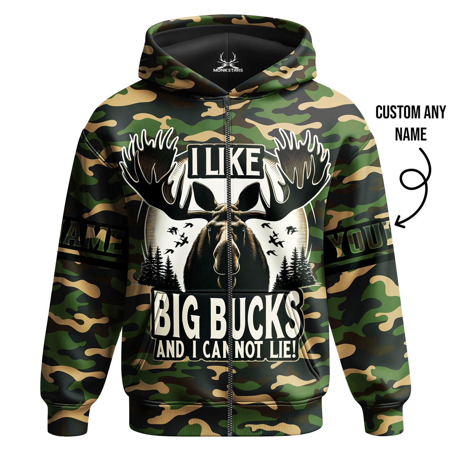 Moose Hunting Hoodie – I Like Big Bucks