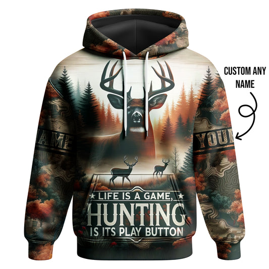 Deer Hunting Hoodie – Hunting Play Button